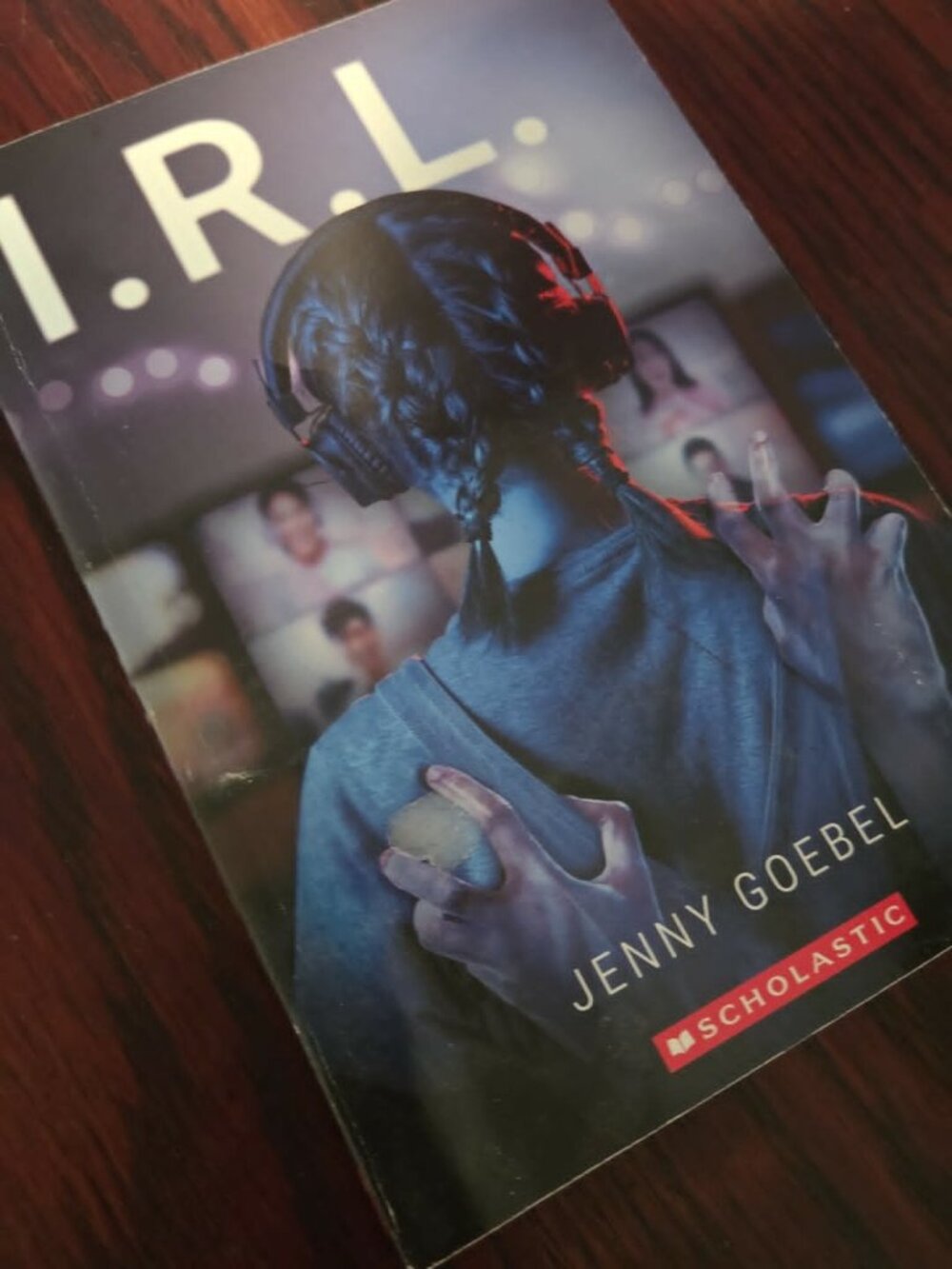 I.R.L. by Jenny Goebel Paperback Book | Scholastic Middle Grade Horror Mystery